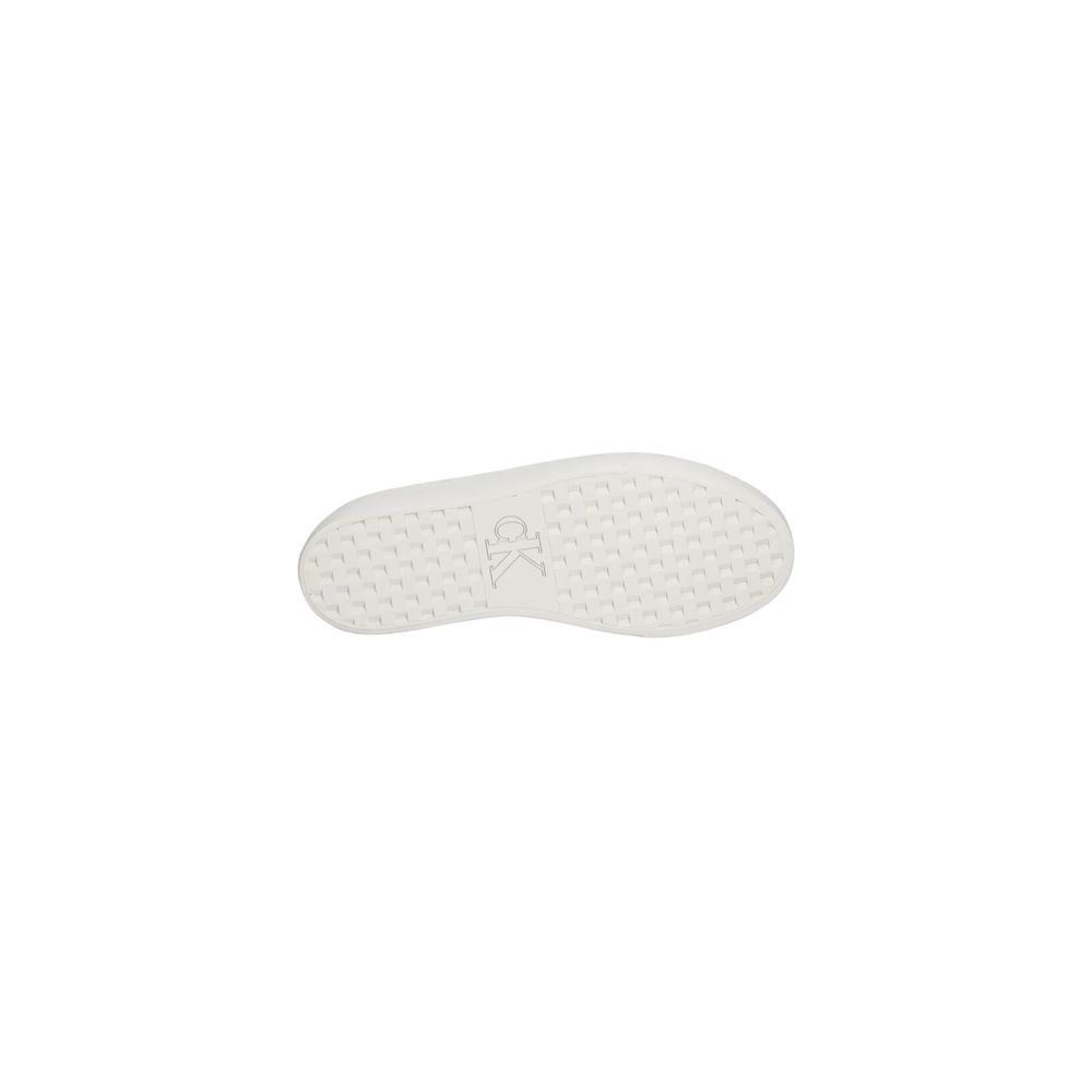 Baskets en cuir blanc Calvin Klein Jeans