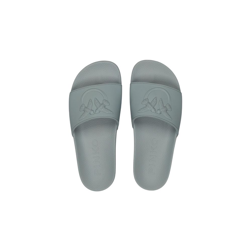 PINKO Grüne PVC-Slipper