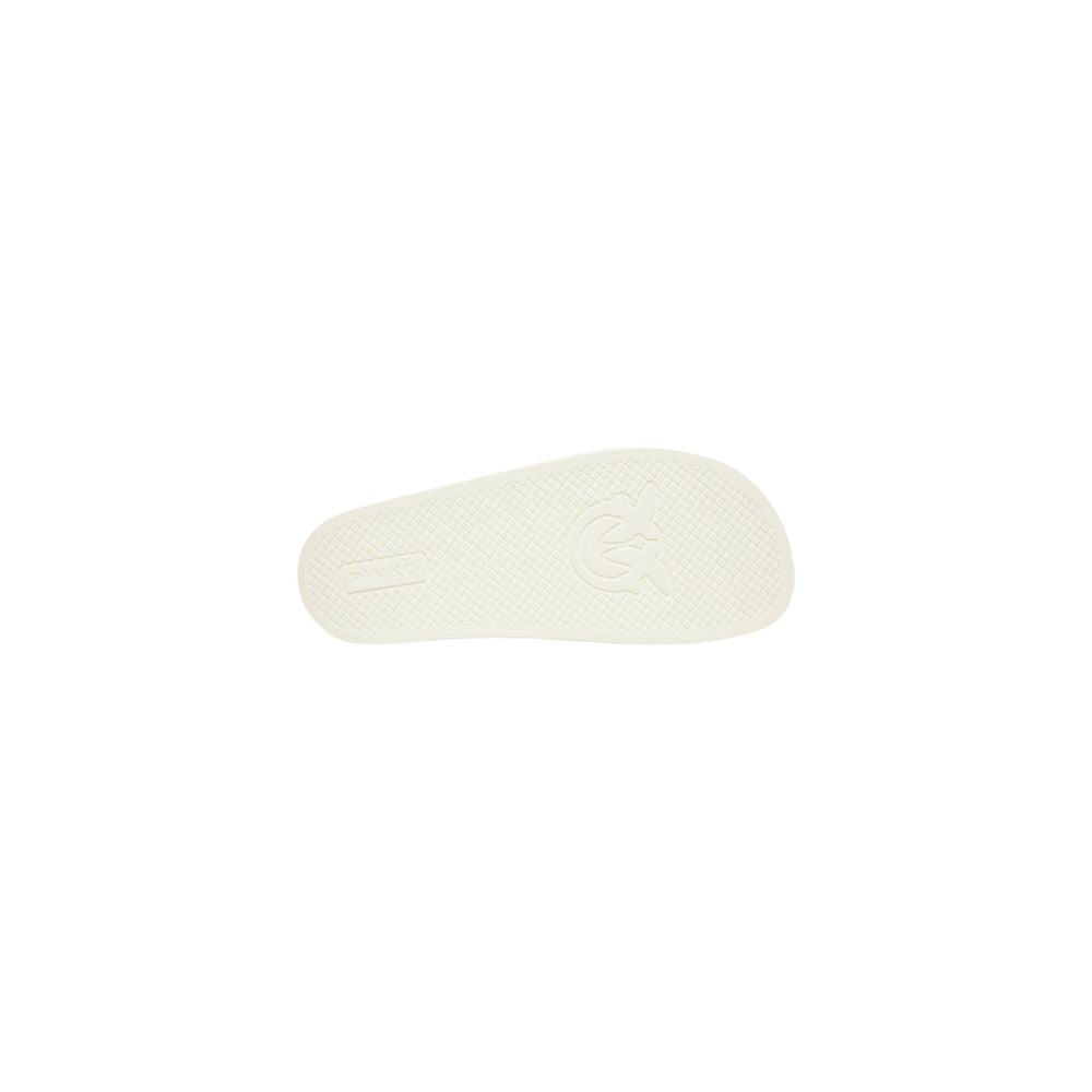 PINKO Weiße PVC-Slipper