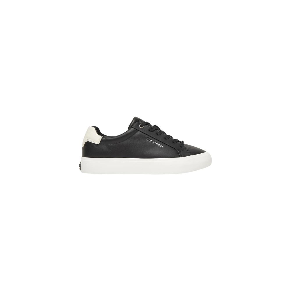 Calvin Klein Baskets basses en cuir noir