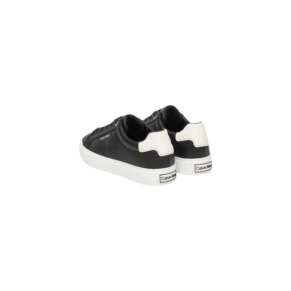 Calvin Klein Baskets basses en cuir noir