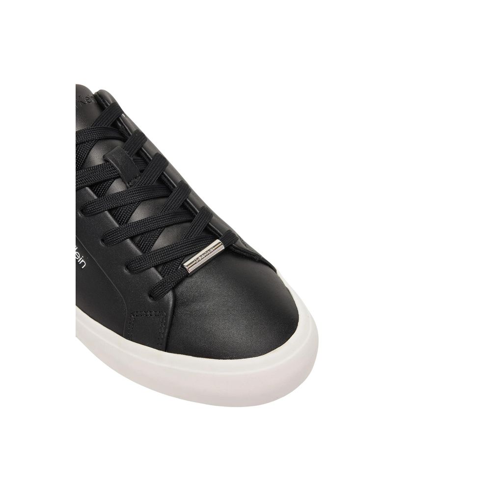 Calvin Klein Baskets basses en cuir noir
