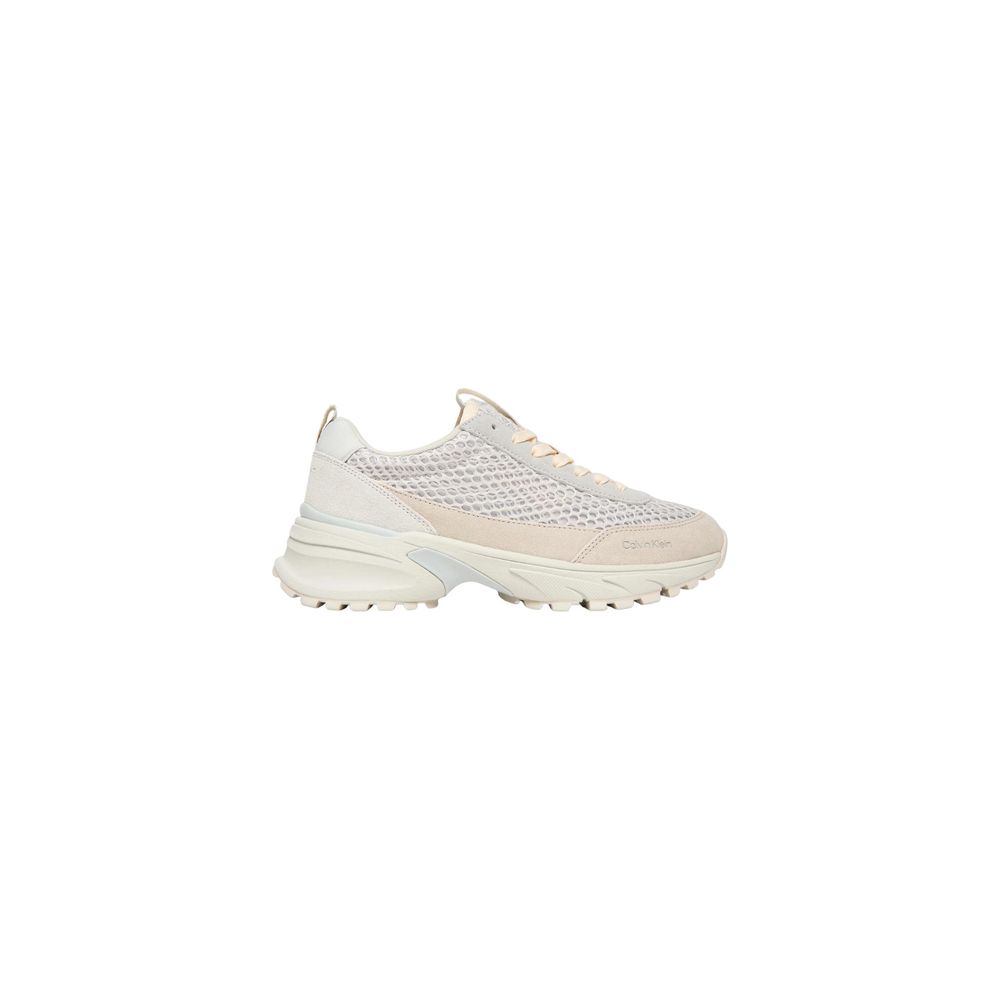 Calvin Klein Jeans Beige Leder Chunky Sneaker