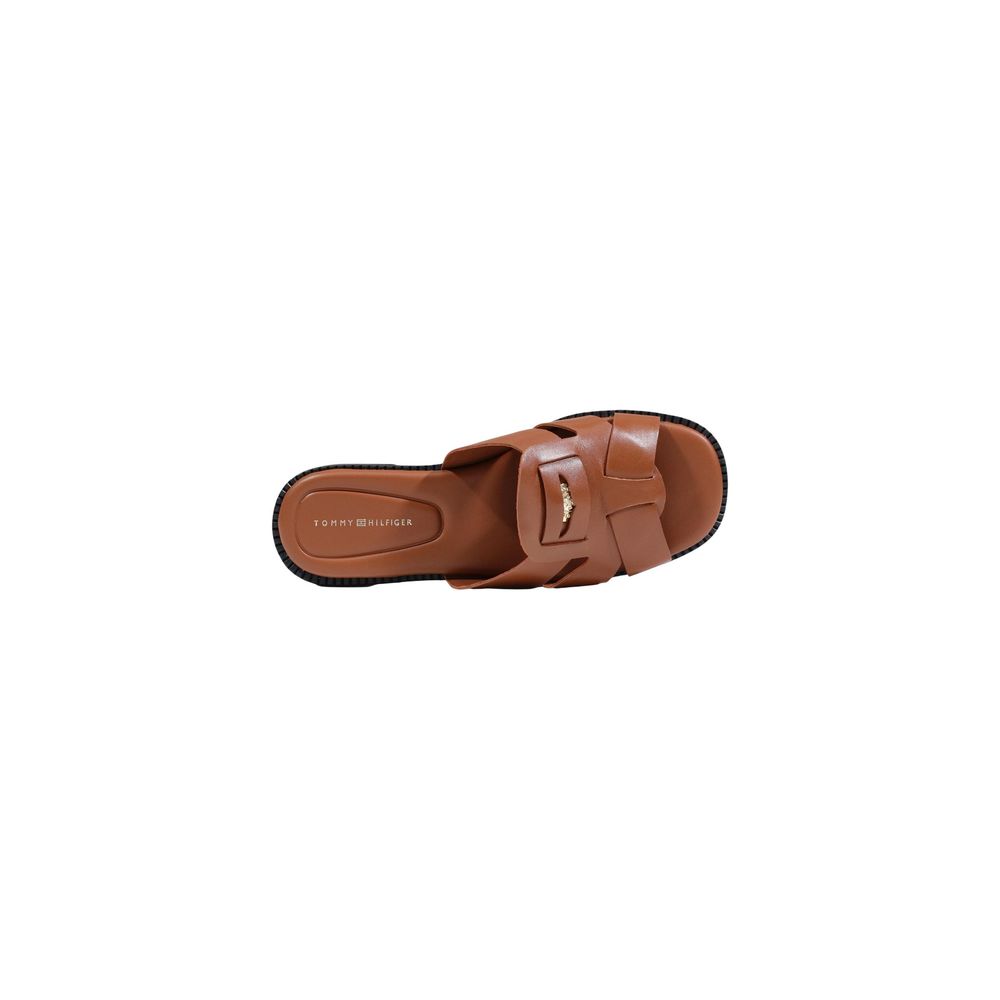 Tommy Hilfiger Braune Ledersandalen