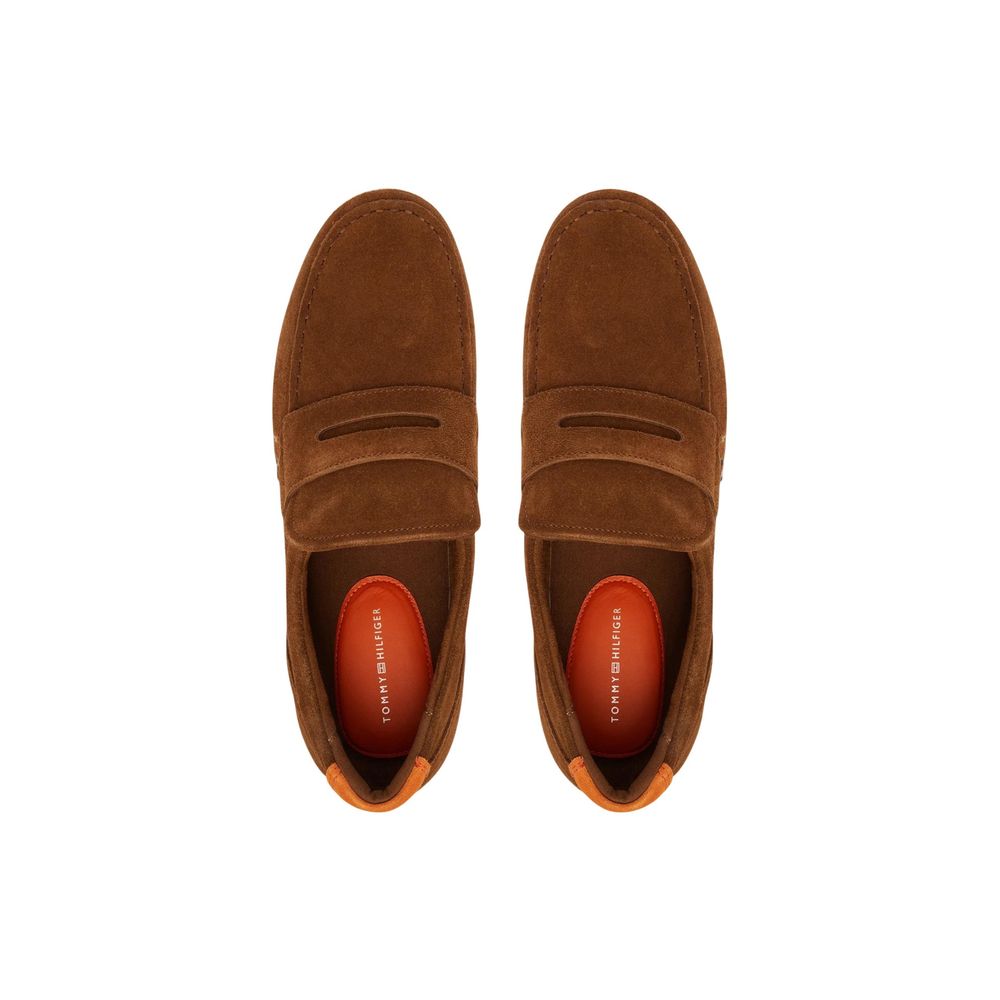 Tommy Hilfiger Brown Suede Loafers
