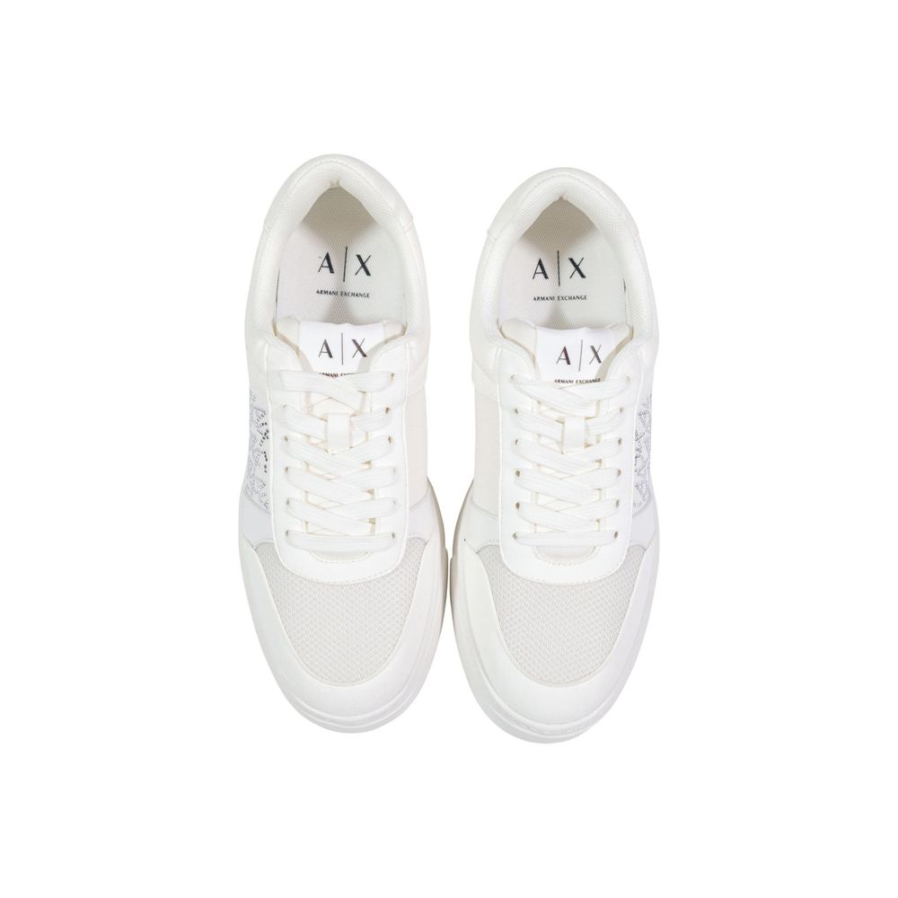 Armani Exchange Weiße Sneaker aus Polyamid