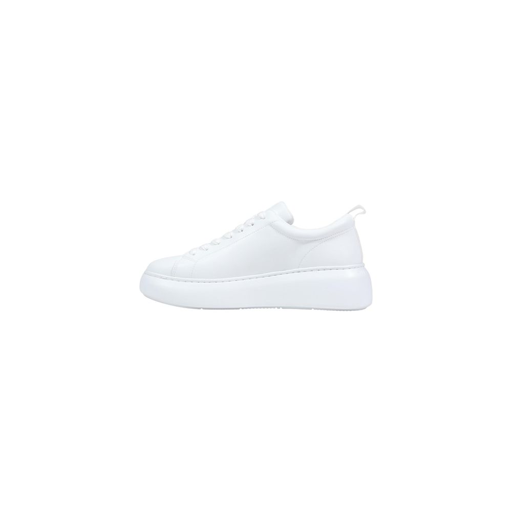 Baskets Chunky en Cuir Blanc Armani Exchange