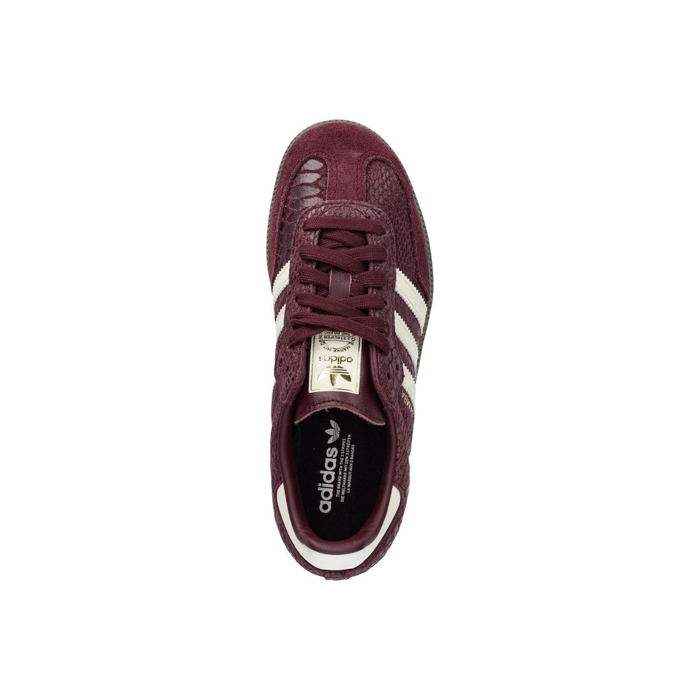 Baskets basses Adidas Originals en cuir bordeaux