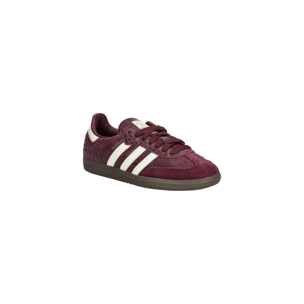 Baskets basses Adidas Originals en cuir bordeaux