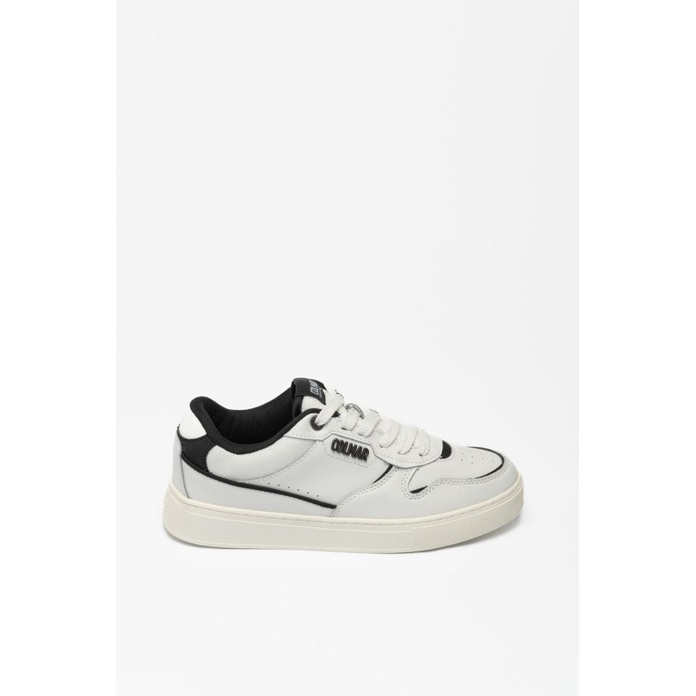 Colmar Schwarze und Weiße Leder-Sneaker Low-Top