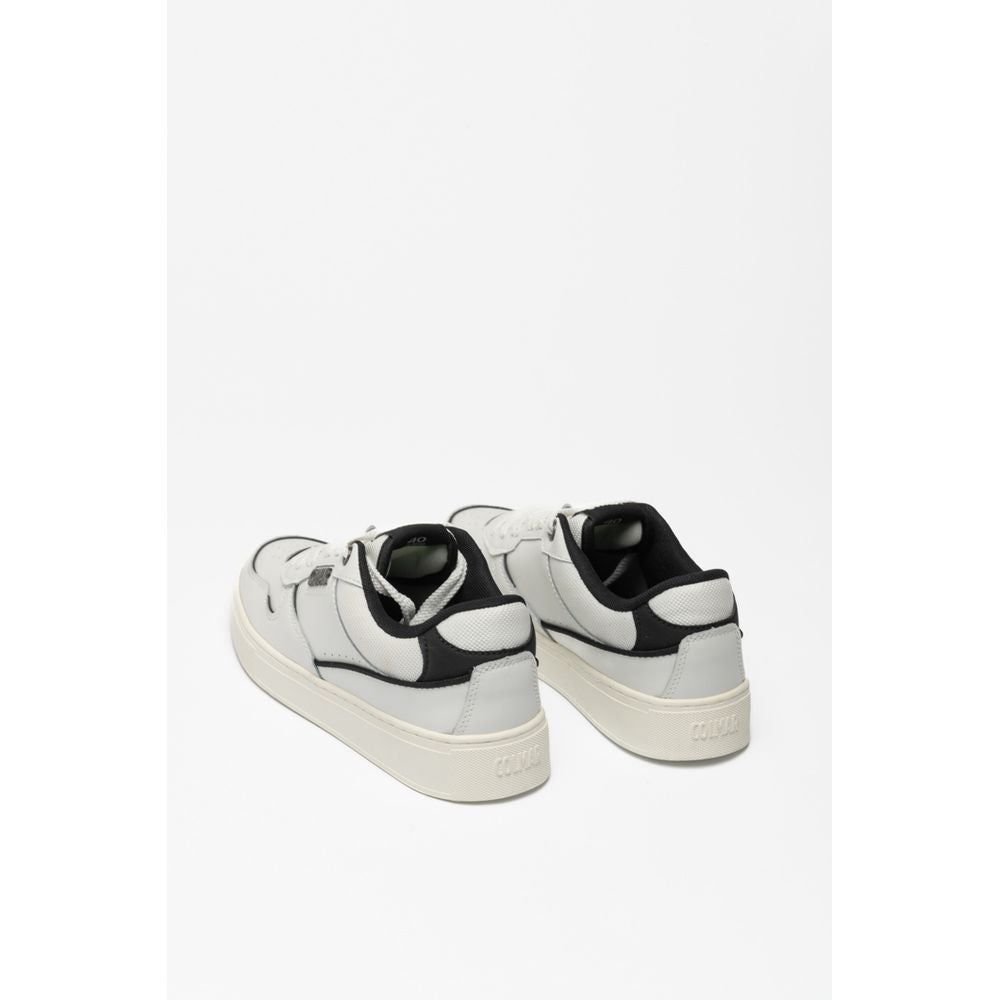Colmar Schwarze und Weiße Leder-Sneaker Low-Top