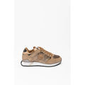 Colmar Bronzefarbene Low-Top-Sneaker aus Leder