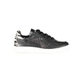 Diadora Schwarzer Sneaker aus echtem Leder