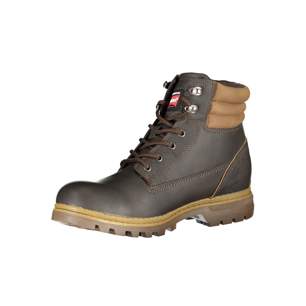 Carrera Bottines marron en polyester