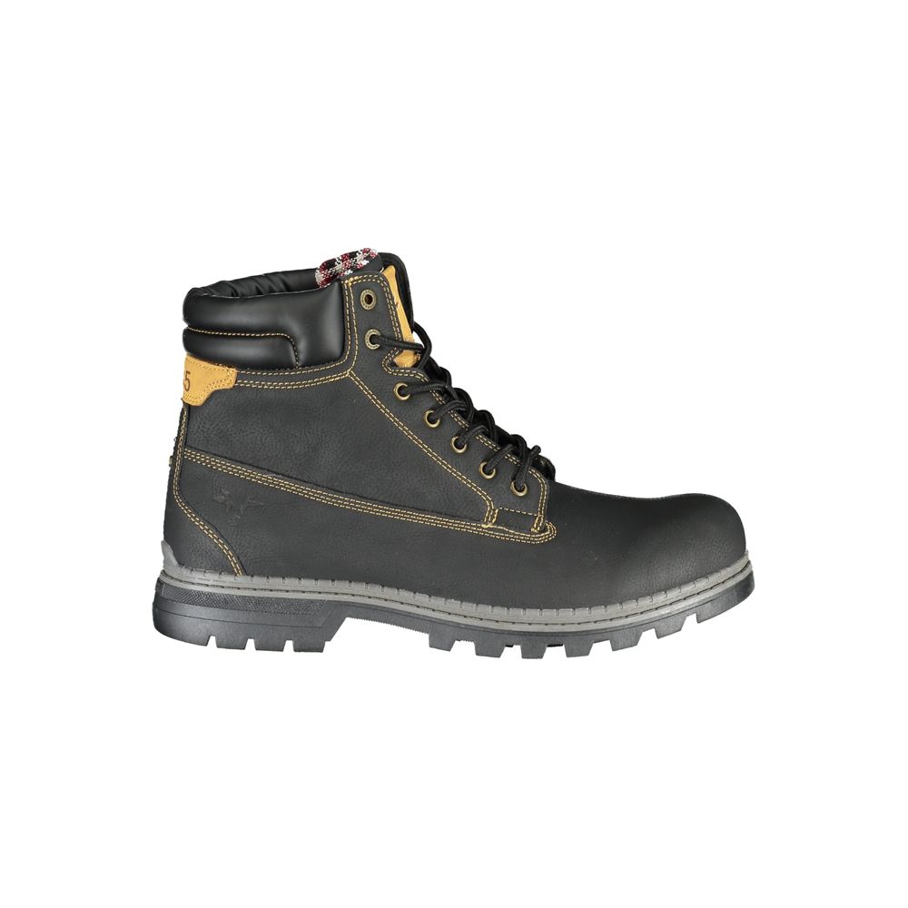 Carrera Schwarzer Herren-Ankle-Boot aus Polyurethan