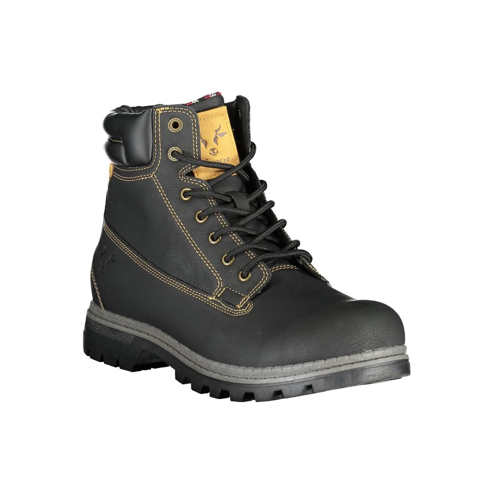Carrera Schwarzer Herren-Ankle-Boot aus Polyurethan