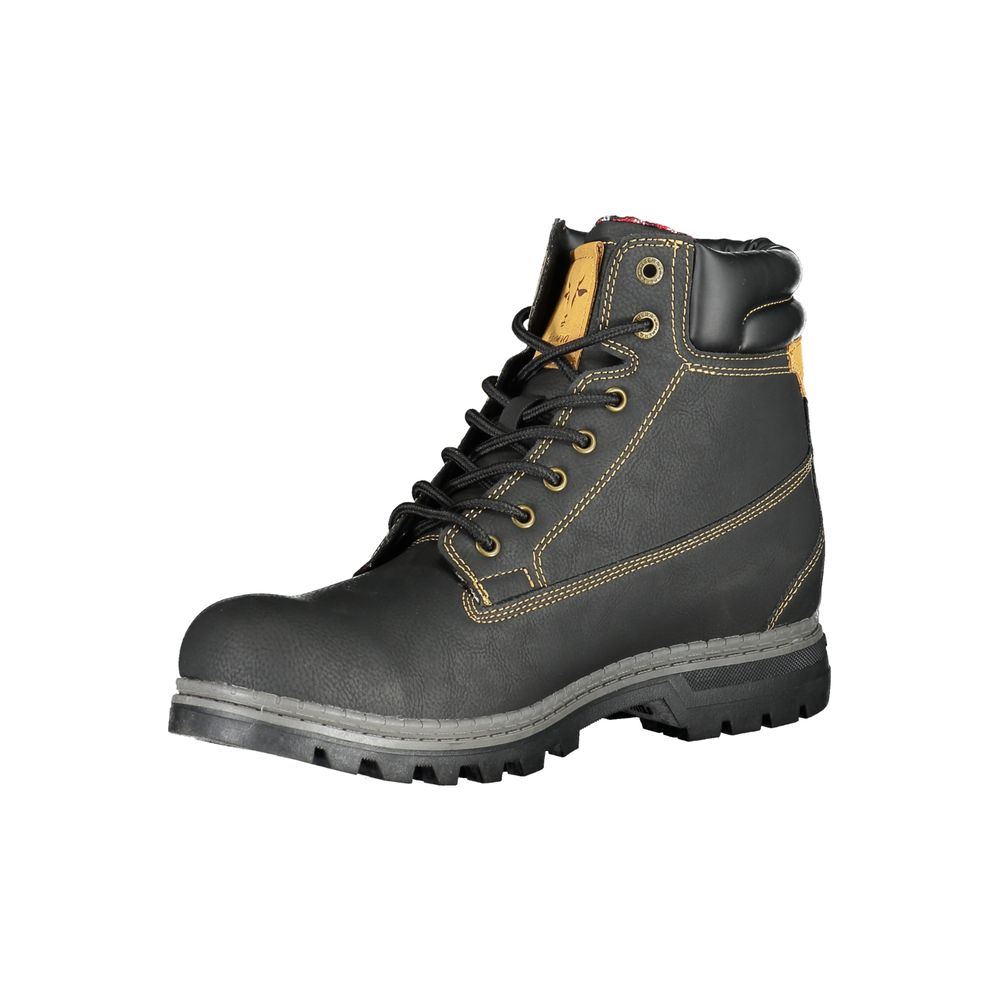 Carrera Schwarzer Herren-Ankle-Boot aus Polyurethan