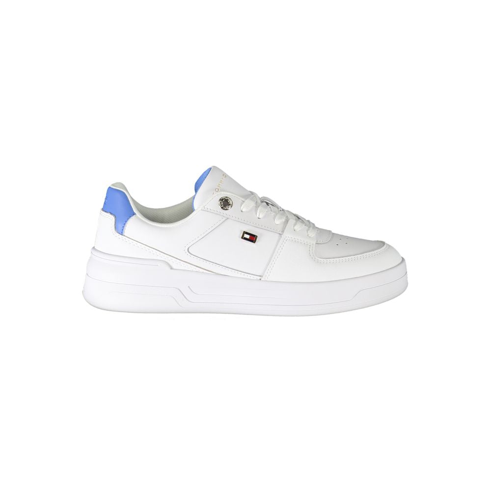 Tommy Hilfiger white fabric sneakers