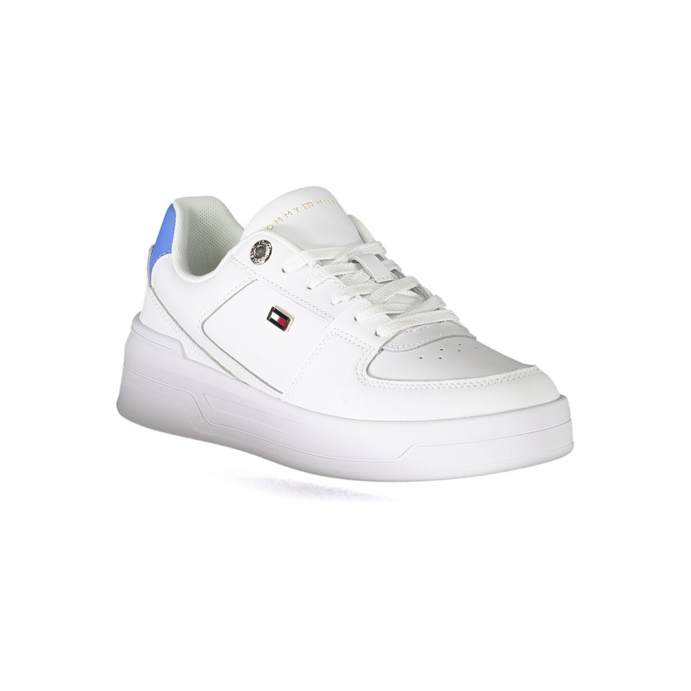 Tommy Hilfiger white fabric sneakers