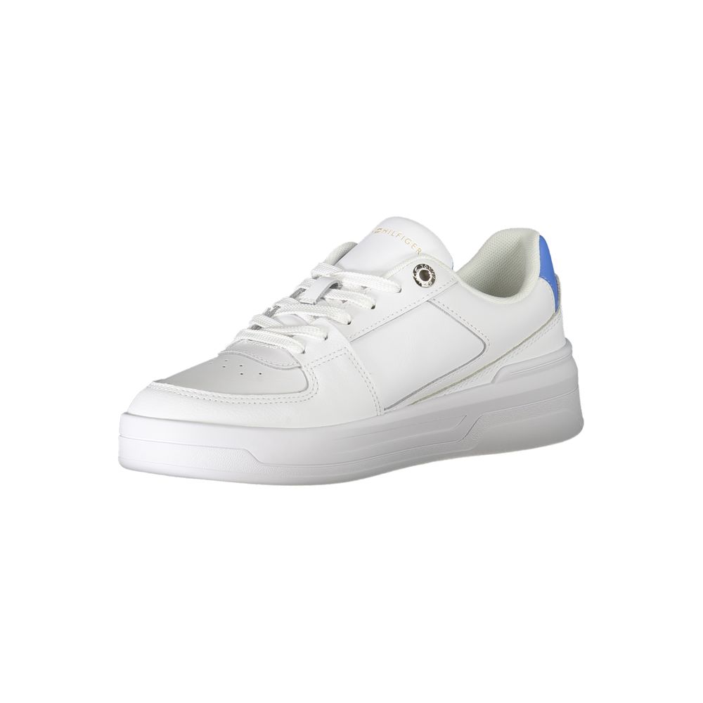 Tommy Hilfiger white fabric sneakers