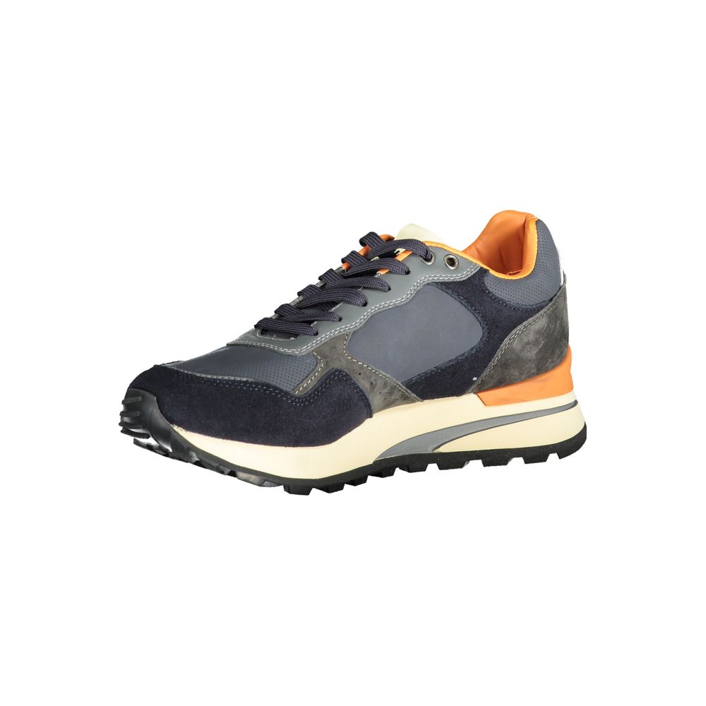 Blauer Herren-Sneaker aus Polyurethan
