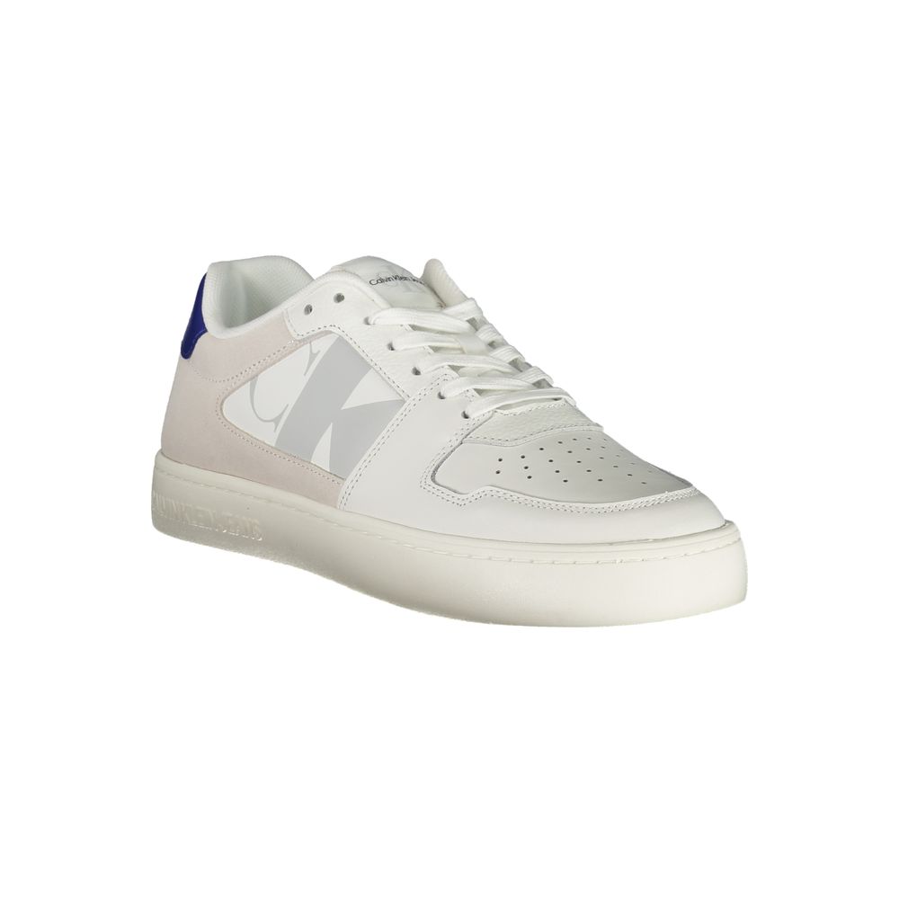 Calvin Klein Herren-Sneaker aus weißem Polyurethan