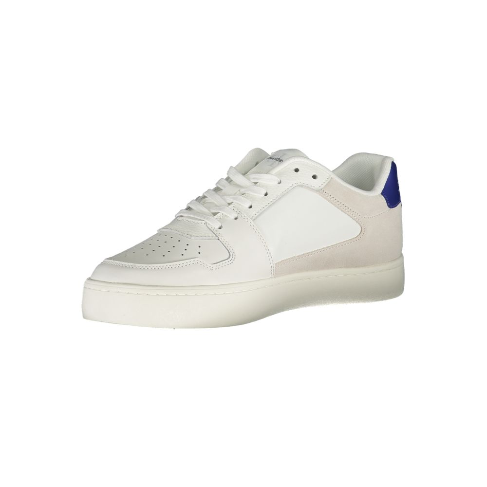 Calvin Klein Herren-Sneaker aus weißem Polyurethan