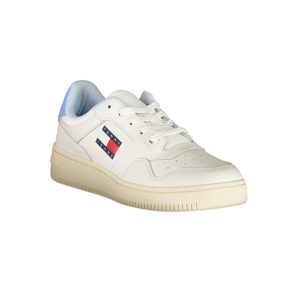 Tommy Hilfiger White Polyurethane Women's Sneaker
