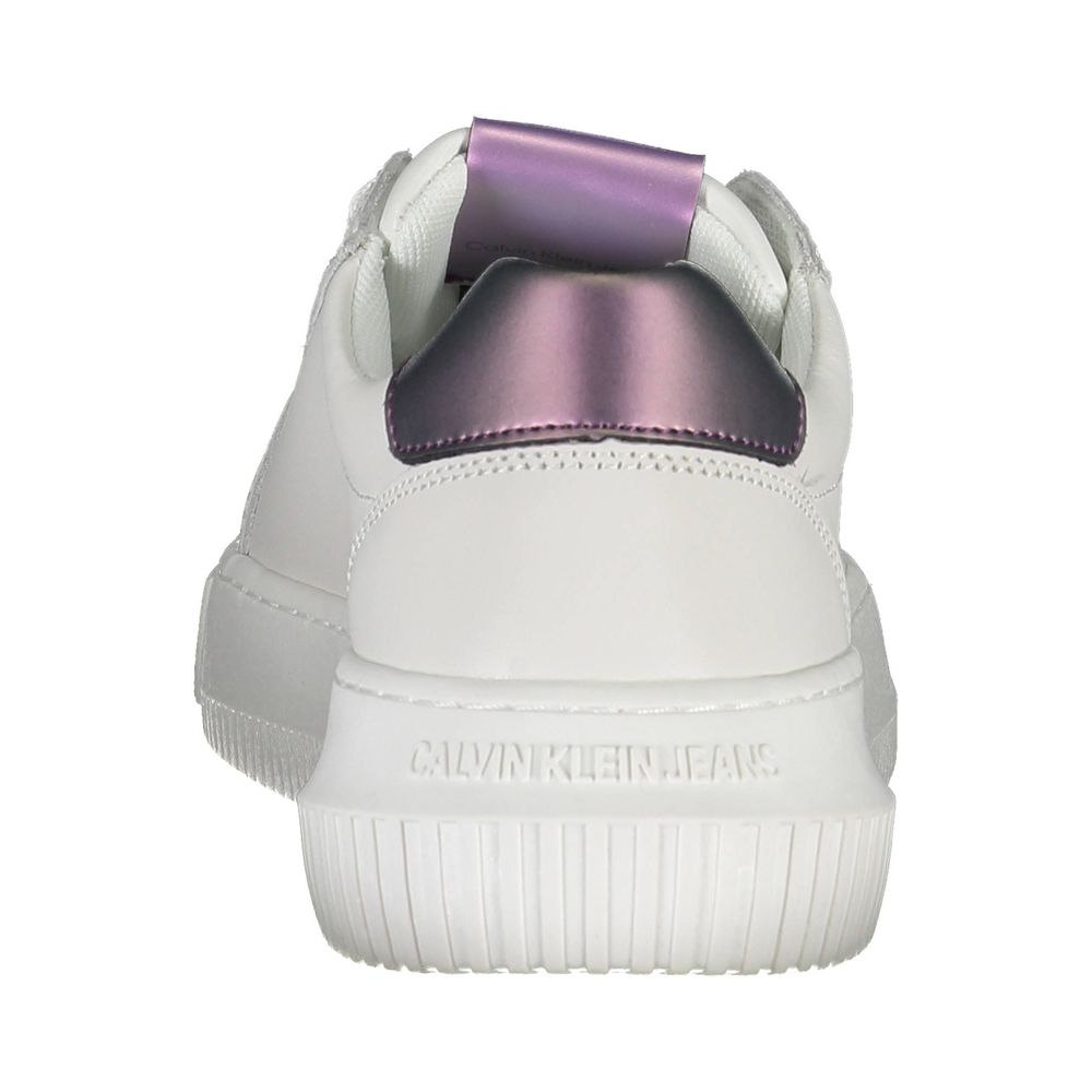 Calvin Klein sneakers in white fabric