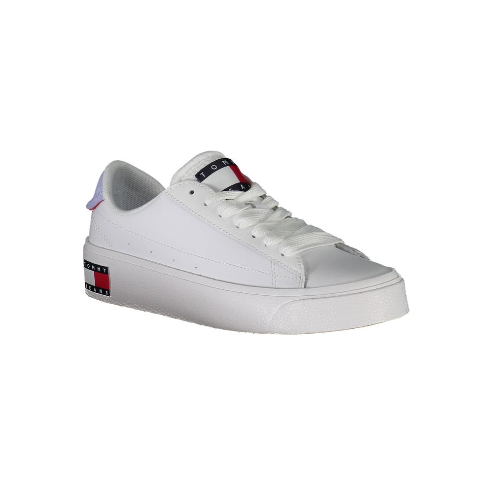 Tommy Hilfiger white fabric sneakers