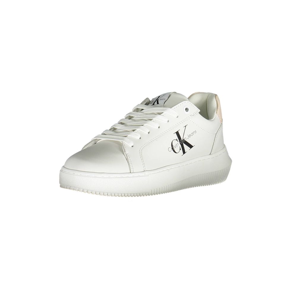 Calvin Klein Baskets en cuir blanches pour femme