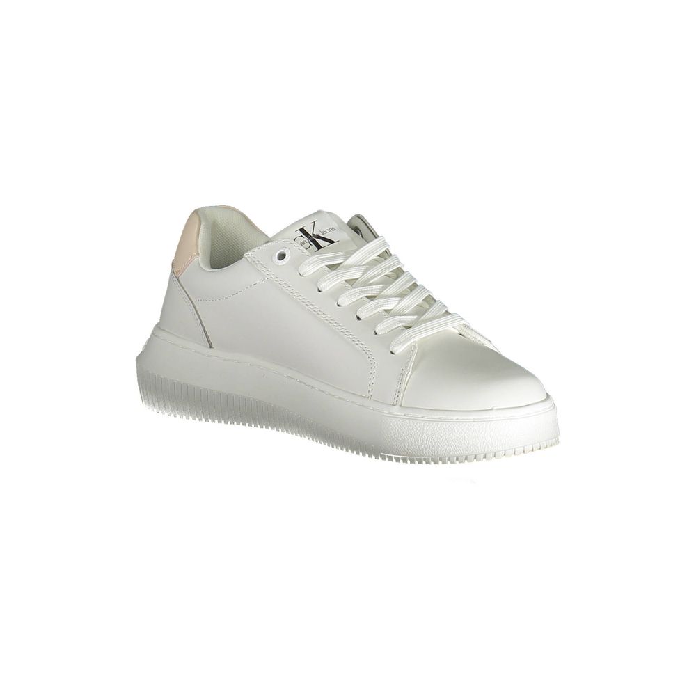 Calvin Klein Baskets en cuir blanches pour femme