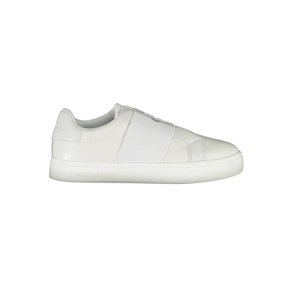 Baskets en tissu blanc Calvin Klein