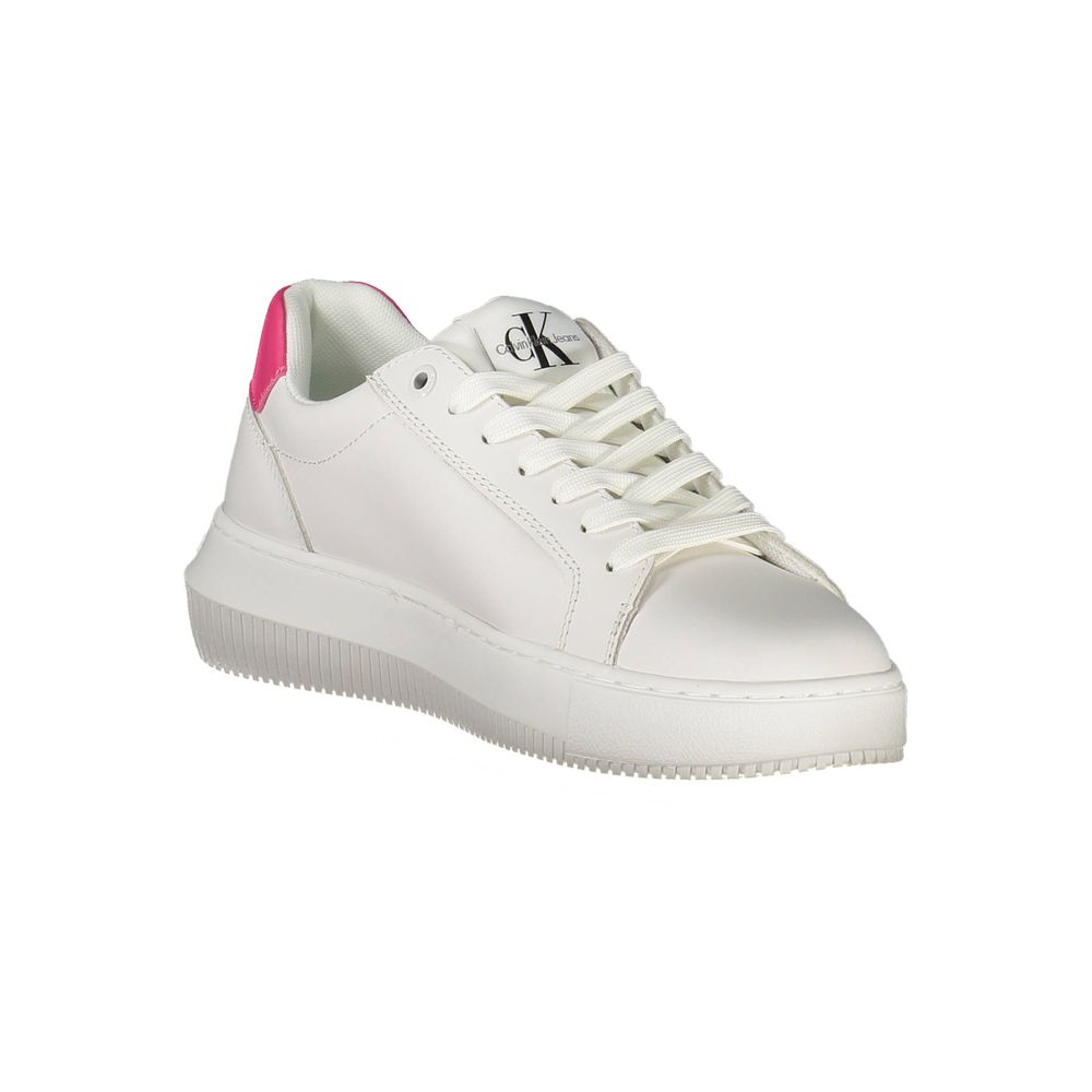 Calvin Klein Weiße Leder-Sneaker für Damen