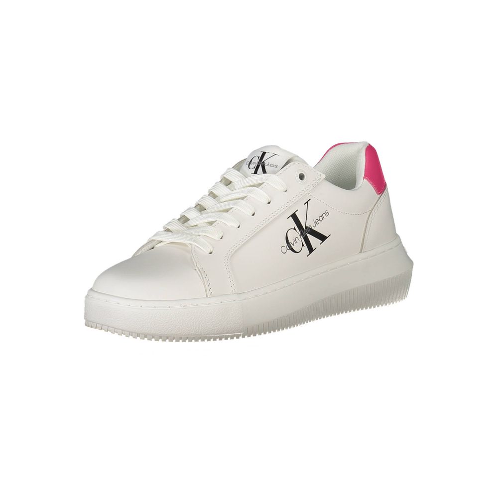 Calvin Klein Weiße Leder-Sneaker für Damen