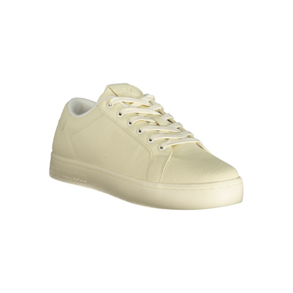 Calvin Klein Weiße Herren-Sneaker aus Polyurethan