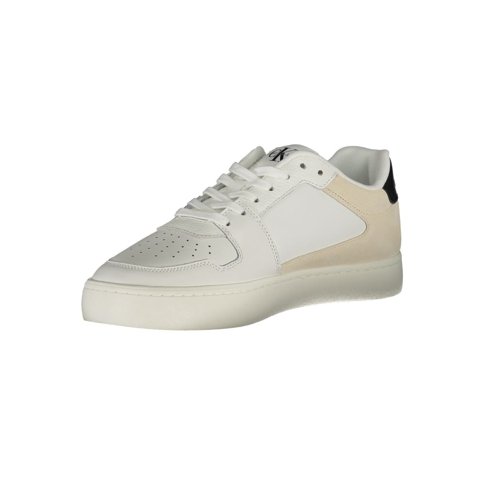 Calvin Klein Bianco Polyurethane Herren Sneaker