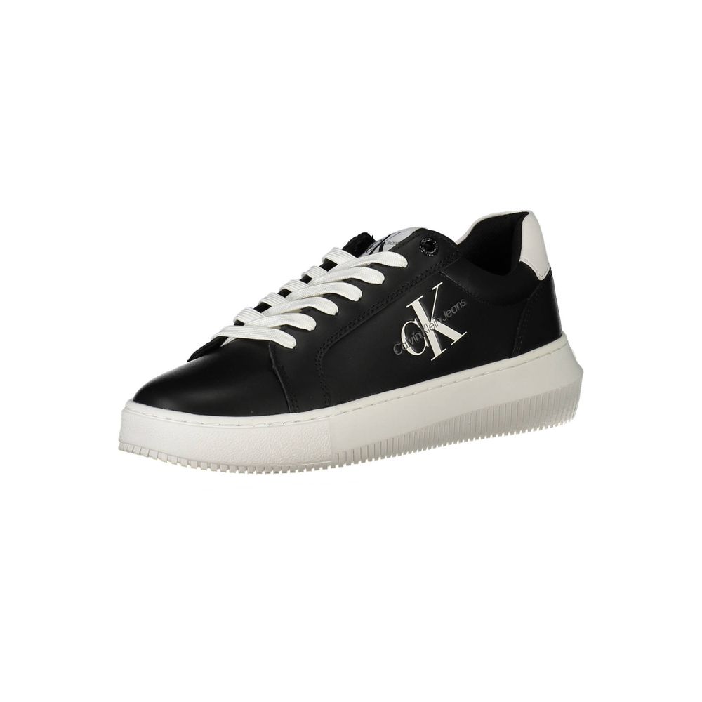 Baskets noires Calvin Klein en cuir véritable
