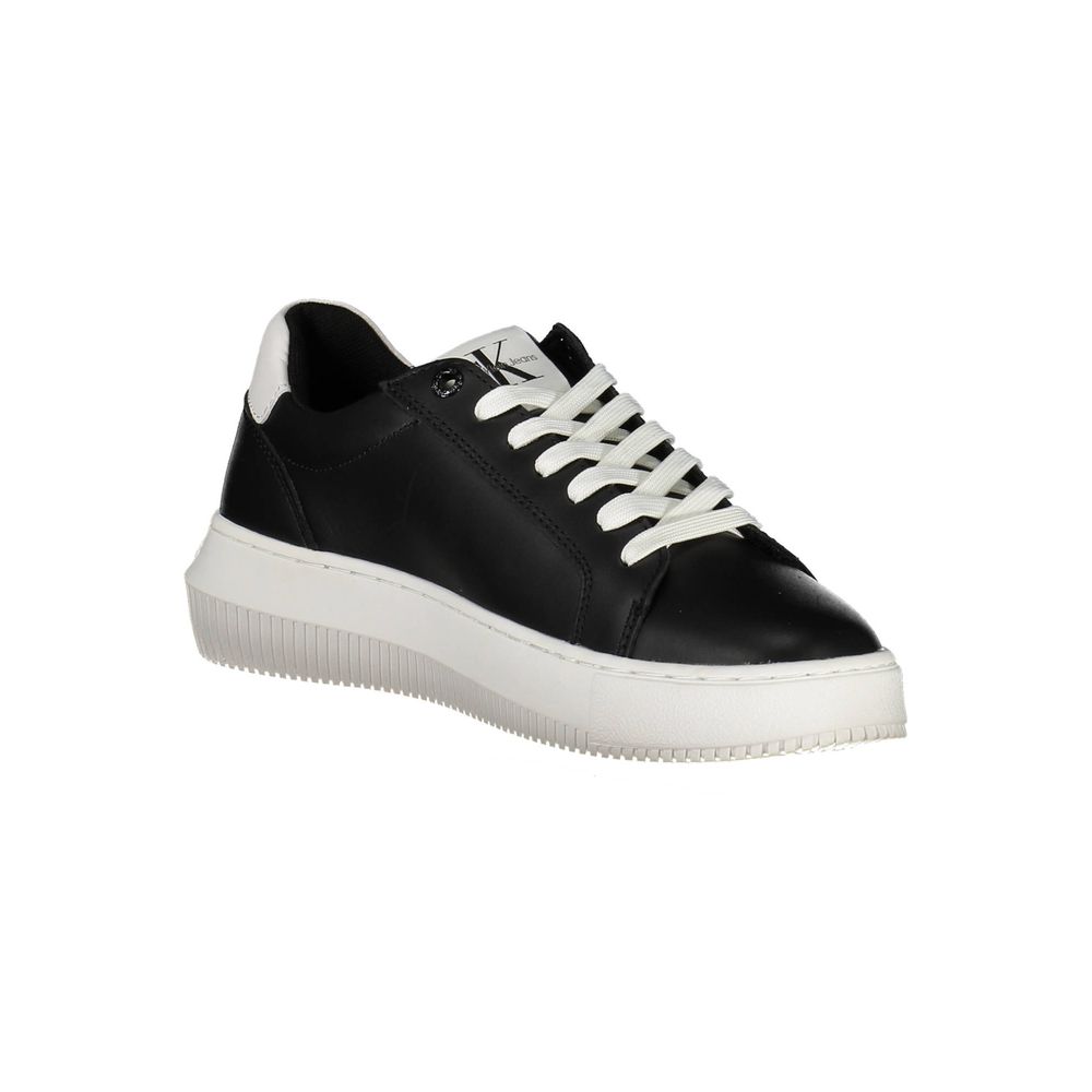 Calvin Klein Schwarzer Sneaker aus echtem Leder