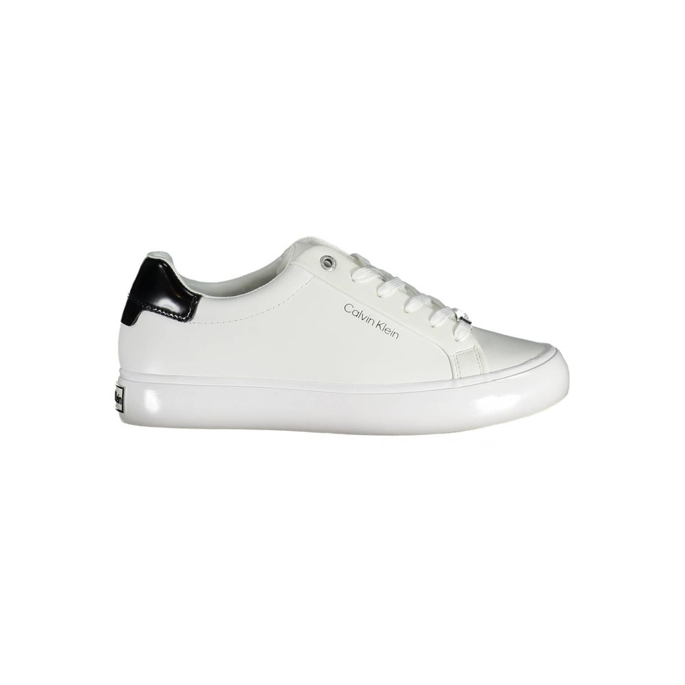 Calvin Klein sneakers made of white polyester