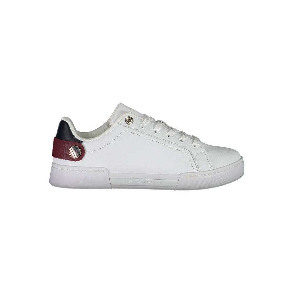 Baskets Tommy Hilfiger blanches en polyuréthane pour femme