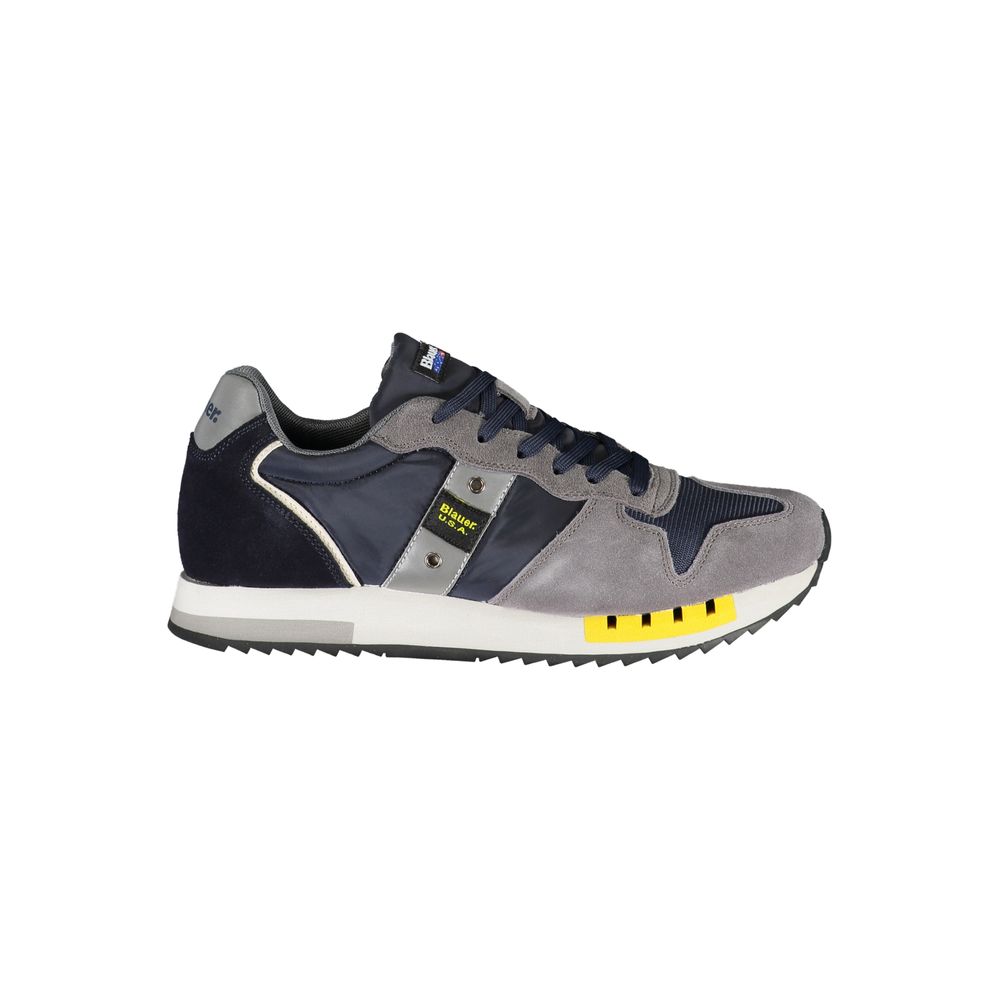 Blauer Polyester-Sneaker