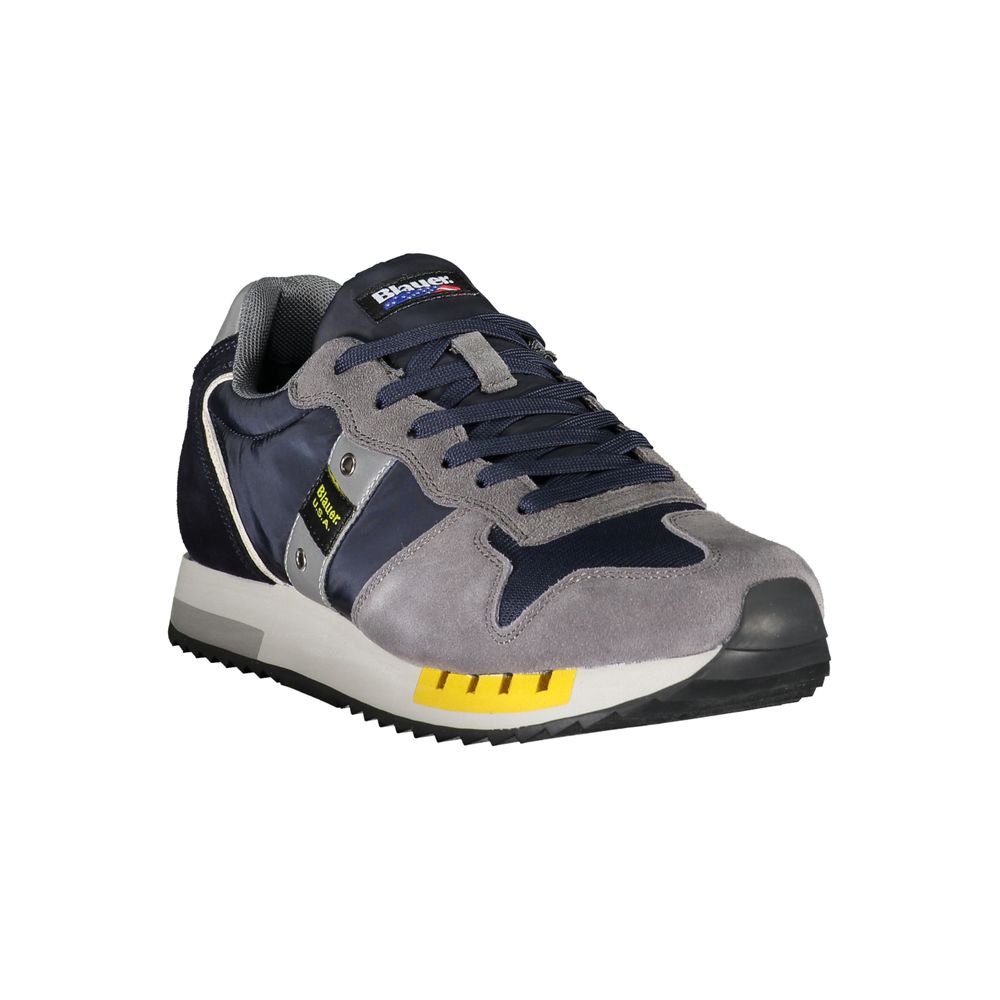 Blauer Polyester-Sneaker