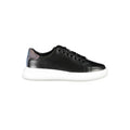 Baskets noires en cuir véritable Calvin Klein