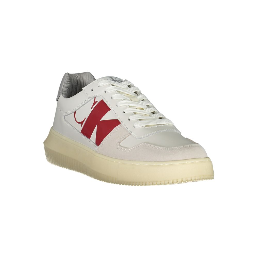Baskets homme Calvin Klein Bianco en cuir