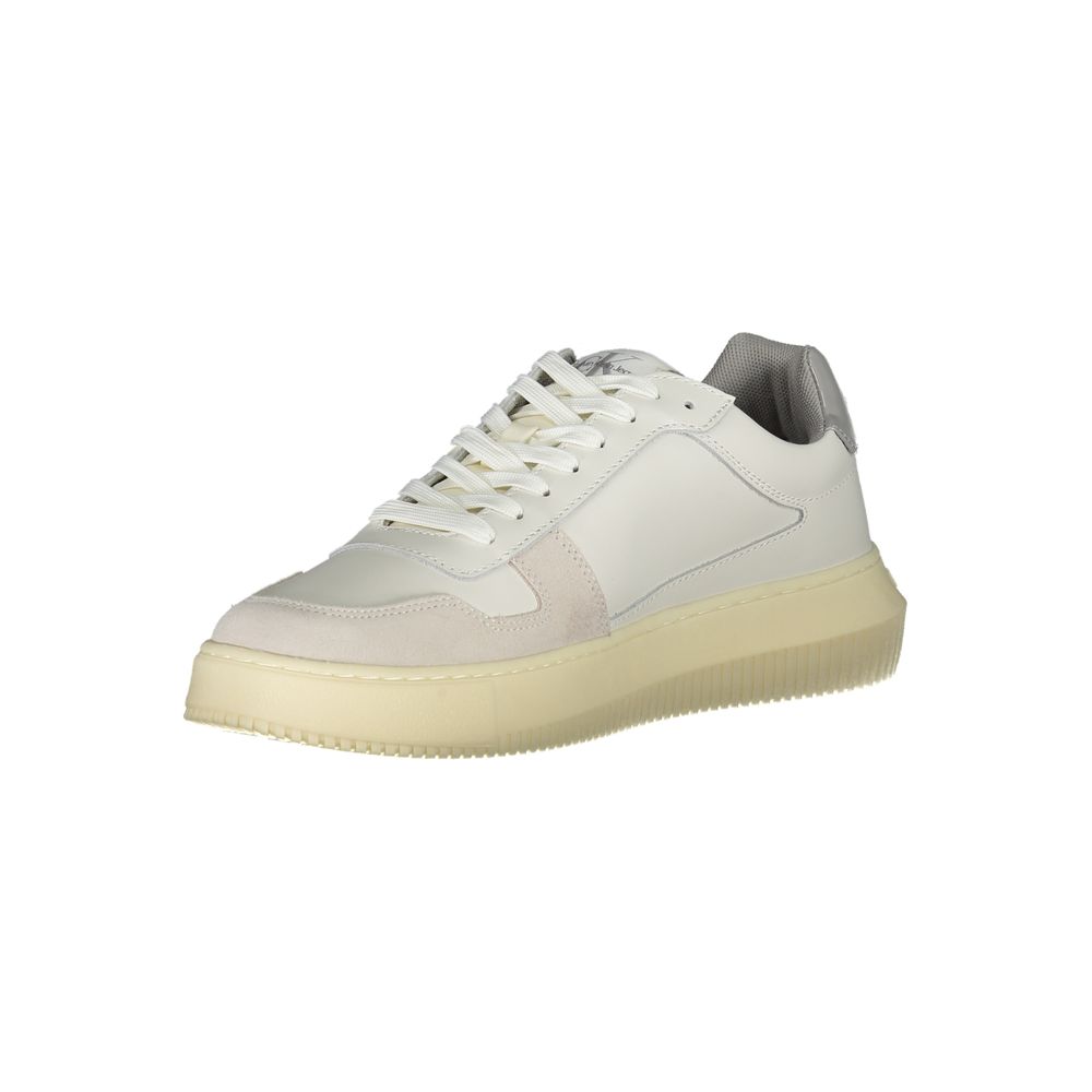 Baskets homme Calvin Klein Bianco en cuir