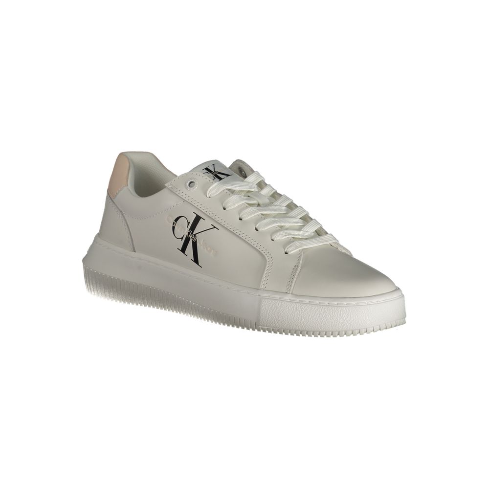 Calvin Klein Bianco Damen-Sneaker aus Polyurethan