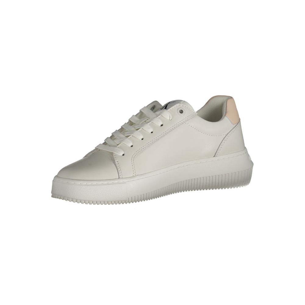 Calvin Klein Bianco Damen-Sneaker aus Polyurethan