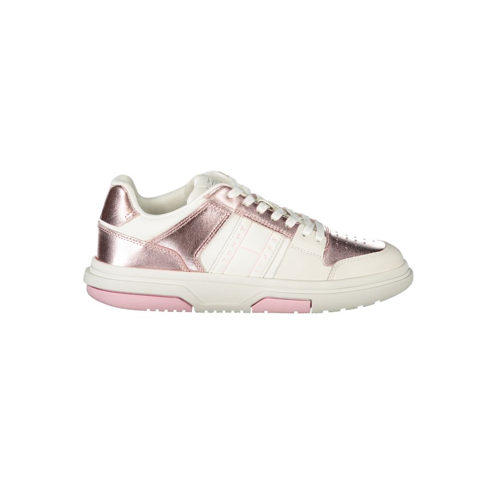 Tommy Hilfiger Weiße Sneaker aus Polyester im Athletic-Stil