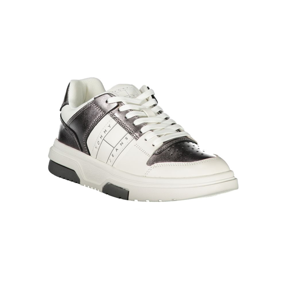 Tommy Hilfiger Bianco Damen-Sneaker aus Polyurethan
